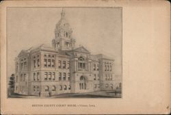 Benton County Court House, Vinton, Iowa Postcard