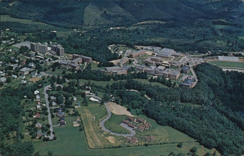 Aerial View of Concord College Campus, Athens, WV West Virginia
