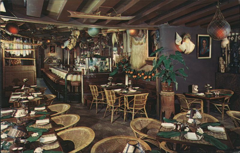 Tiki Bob's Restaurant Interior, San Francisco, CA California