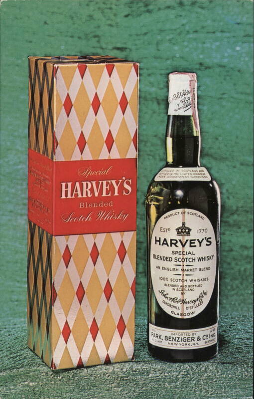 Harvey's Blended Scotch Whisky Advertisement Advertising