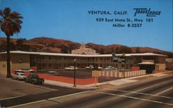 Travelodge Motel, Ventura, CA Postcard