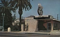 Shellstone Apartment Motel, Anaheim, California Postcard