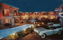 Bel Air Palms Motel, Burbank, CA Postcard