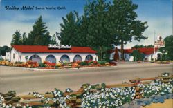 Valley Motel, Santa Maria, CA Postcard