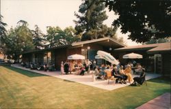 Patio and Outdoor Game Area, Pasadena Senior Center Postcard