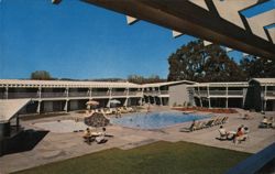 Los Robles Lodge, Santa Rosa, CA Postcard
