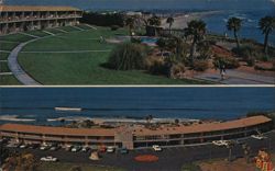 Sea Crest Motel, Pismo Beach, California Postcard