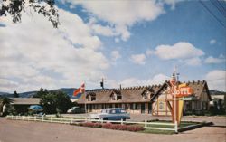 Hamlet Motel, Solvang, CA Postcard