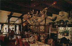 Rheinlander Haus Restaurant Interior, La Jolla Shores, CA Postcard