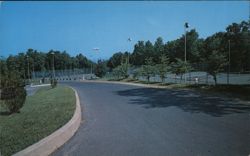 Tennis Courts, Pipestem State Park Postcard