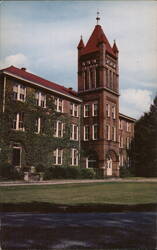 Portion of Main Building, Lander College, Greenwood, SC Postcard