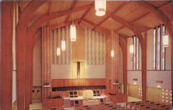 First Baptist Church Interior, Yazoo City, MS Postcard