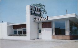 Nelva Courts and Restaurant, Meridian, MS Postcard