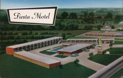 Fiesta Motel, West Baton Rouge, LA Postcard
