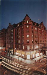 The Chancellor Hotel at Night, Parkersburg, WV Postcard