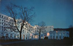 The Greenbrier's West Terrace at Dusk Postcard