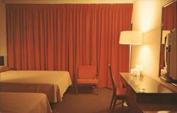 Hawks Nest Lodge Guest Room, Ansted, WV Postcard