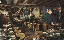 Tiki Bob's Restaurant Interior, San Francisco, CA Postcard