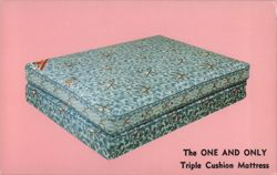 The One and Only Triple Cushion Mattress Postcard