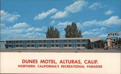 Dunes Motel, Alturas, CA Postcard