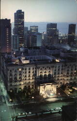 Fairmont Hotel at Night, San Francisco, CA Postcard