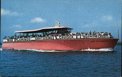 Big Flamingo Sightseeing Cruiser, Wildwood Crest Postcard