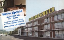 Traveler's Inn, Kingsport, TN Postcard
