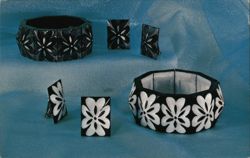 Fashion Etch Accents Costume Jewelry Postcard