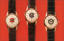 Universal Genève Custom-Made Fraternal Emblem Watches Postcard