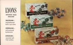 Lyons Imported English Mints and Candies Advertisement Postcard