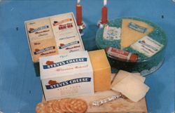 Steve's Cheese Assortments, Denmark, Wisconsin Postcard