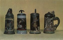 Mettlach Steins from the Wm. Schwartz Collection Postcard