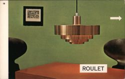"Roulet" Pendant Lamp by Jo. Hammerborg Postcard