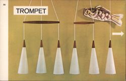 Fog & Mørup 'Trompet' Pendant Lights, Copenhagen Postcard