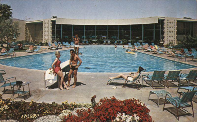 Swimming Pool at Jerry Buss's Ocotillo Lodge Palm Springs California