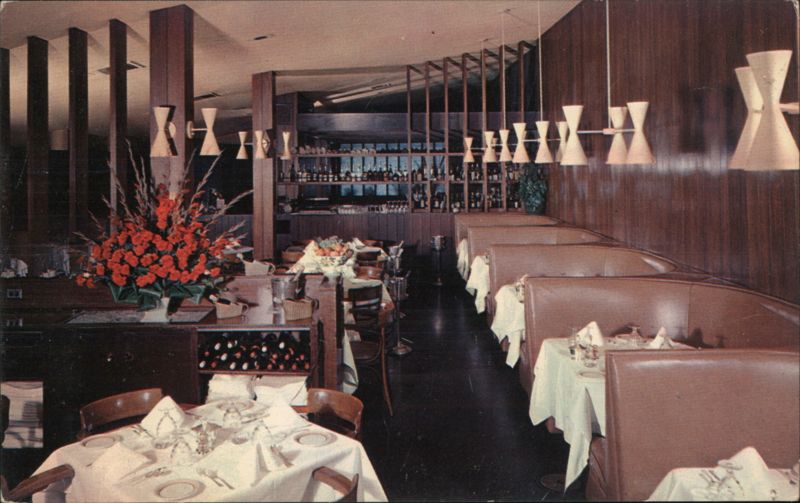 Interior of Piro's Restaurant, San Francisco California