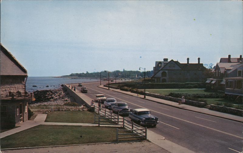 A view of beautiful Ocean Drive, Narragansett Pier Rhode Island