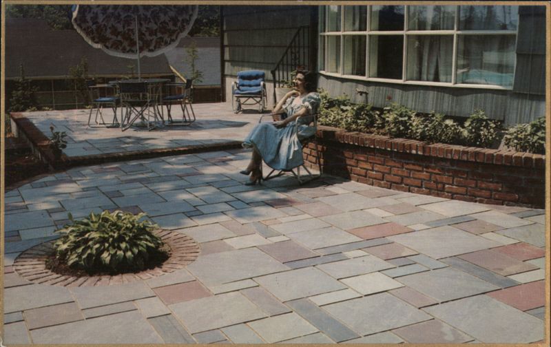 Colorful Stone Patio, Connecticut Stone Supplies Orange