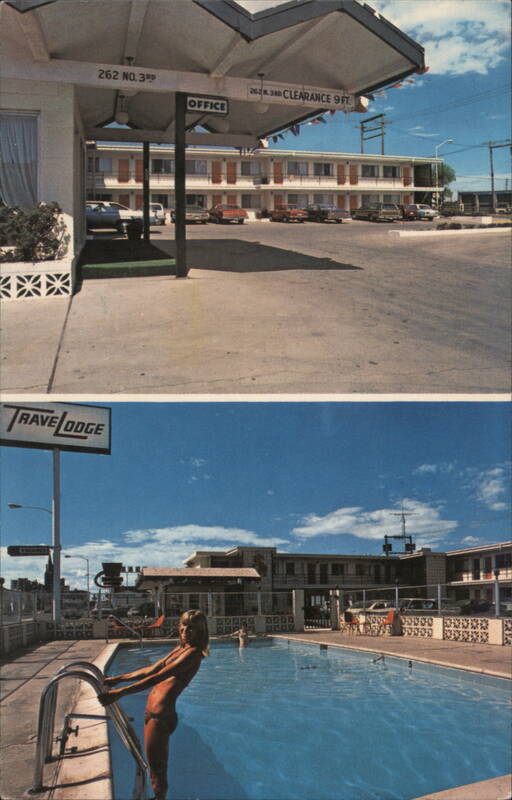 Laramie Travelodge, Office and Swimming Pool Wyoming