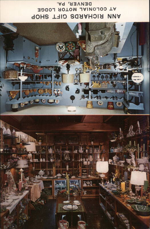 Ann Richards Gift Shop at Colonial Motor Lodge Denver Pennsylvania