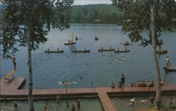 Waterfront at West Hill Aquatic Camp Postcard