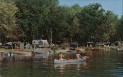 Yankee Springs Recreation Area Campsite, Gun Lake Postcard