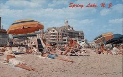 The Essex & Sussex Hotel from the Beach Postcard