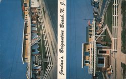 Jordan's Apartments, Brigantine Beach, NJ Postcard
