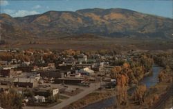 View of Steamboat Springs in the Yampa Valley, Colorado Postcard