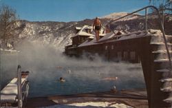 Winter at Hot Springs Pool, Glenwood Springs Postcard