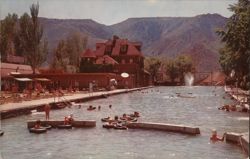 Swimming Pool, Glenwood Springs Postcard