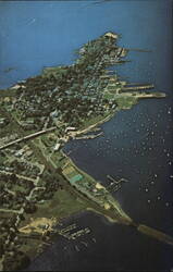 Air View of Stonington, Connecticut and Vicinity Postcard