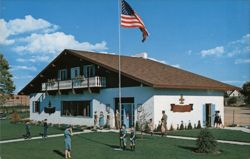 Frankenmuth Scout Building Postcard