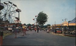 Amusement Area at Ocean Beach Park, New London Postcard